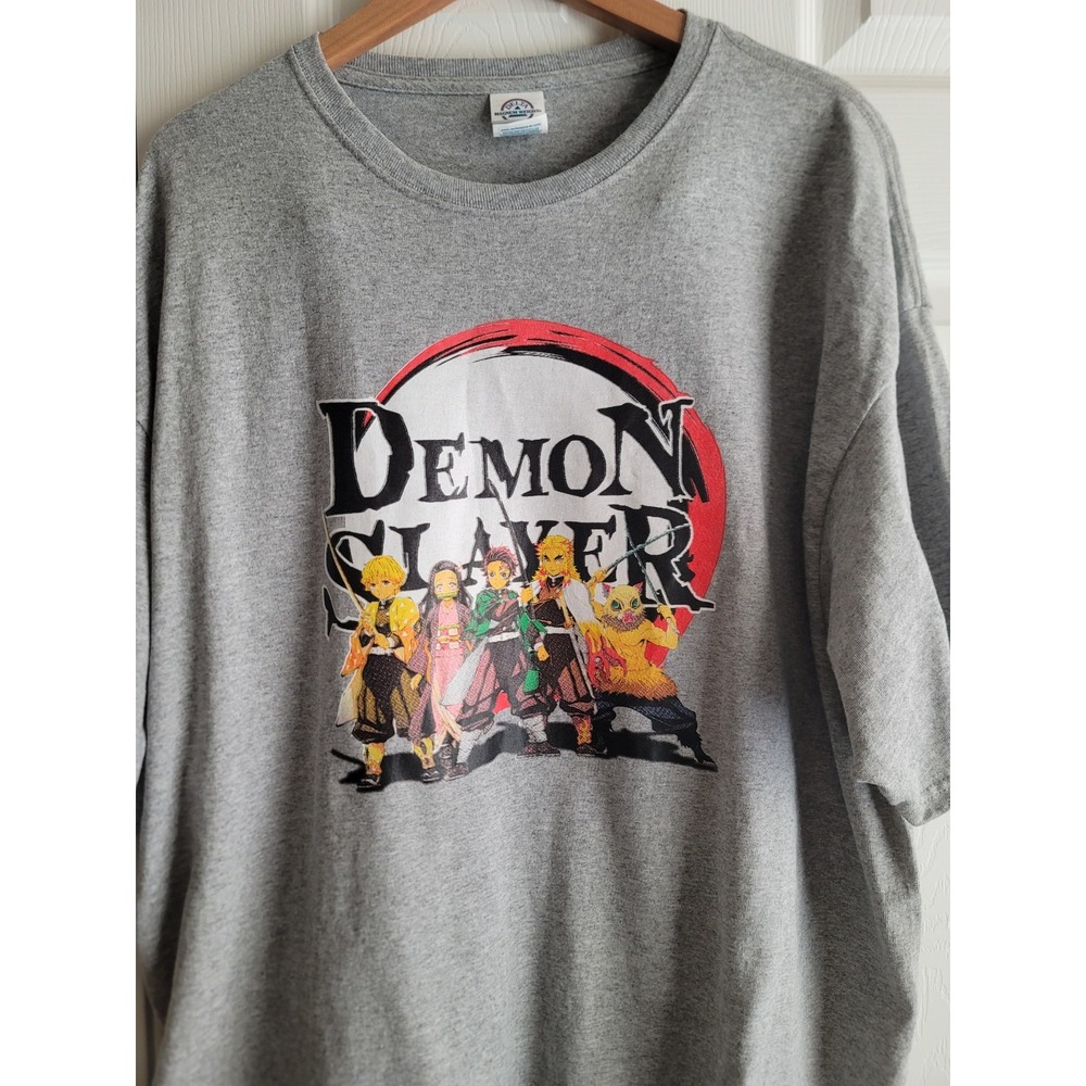 Demon Slayer Kimetsu No Yaiba Sibling's Tanjiro Nezuko Decal T-Shirt Mens 2XL